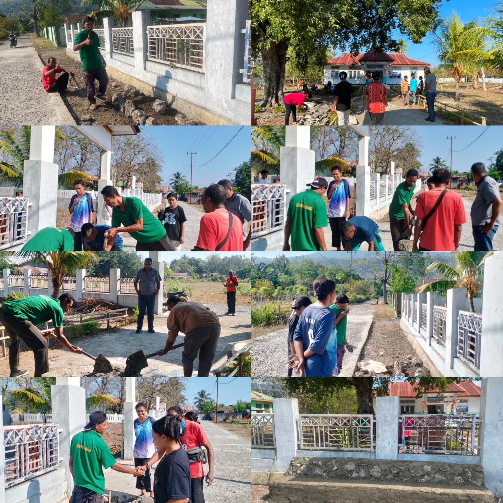 Mahasiswa (KBPM) Berkolaborasi Dengan Aparat Kelurahan Adang,  Melaksanakan Kegiatan Pembuatan Papan Nama Sebagai Identitas Kelurahan Adang
