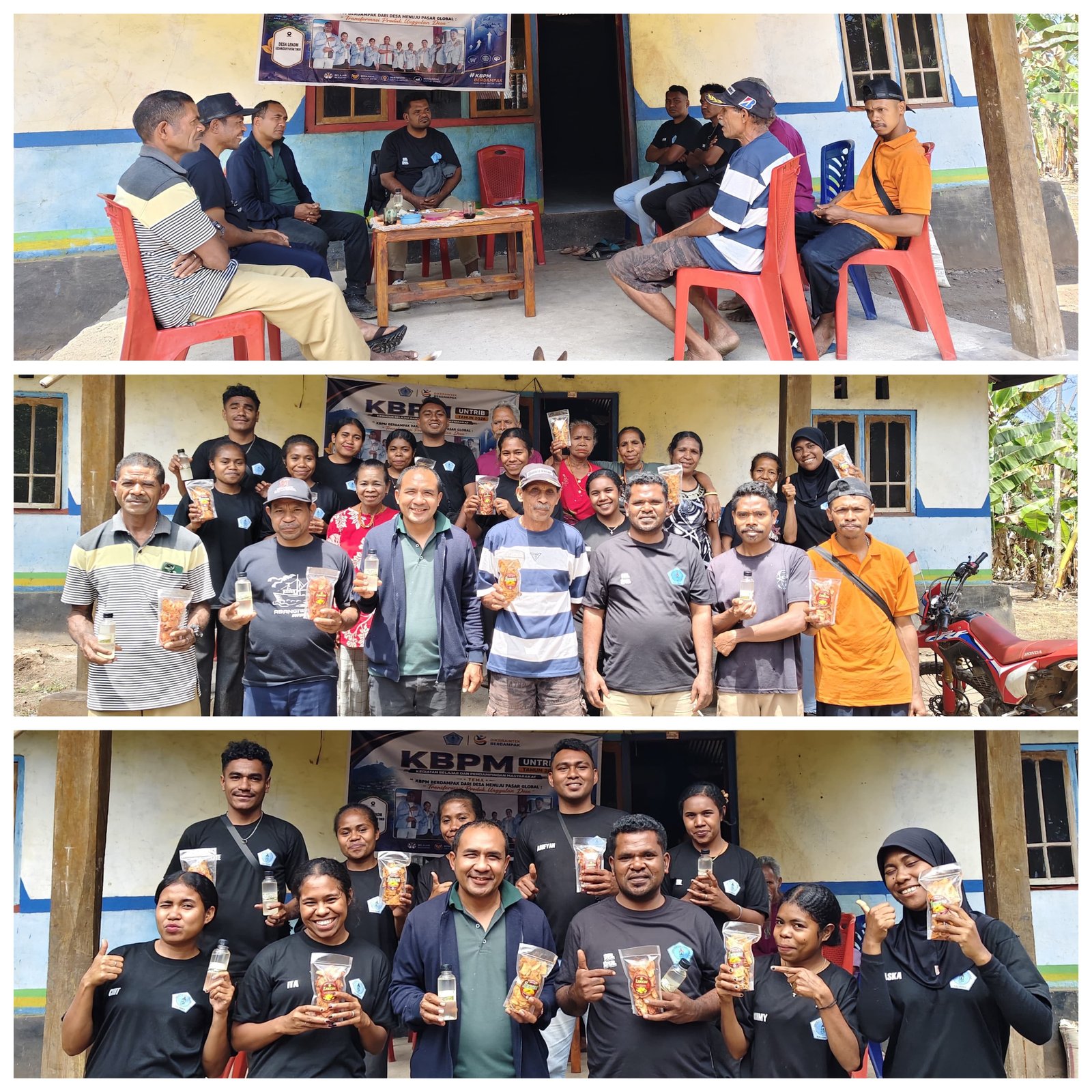 *Mahasiswa KBPM Desa Lekom Dikunjungi Tim Monitoring Universitas Tribuana Kalabahi*