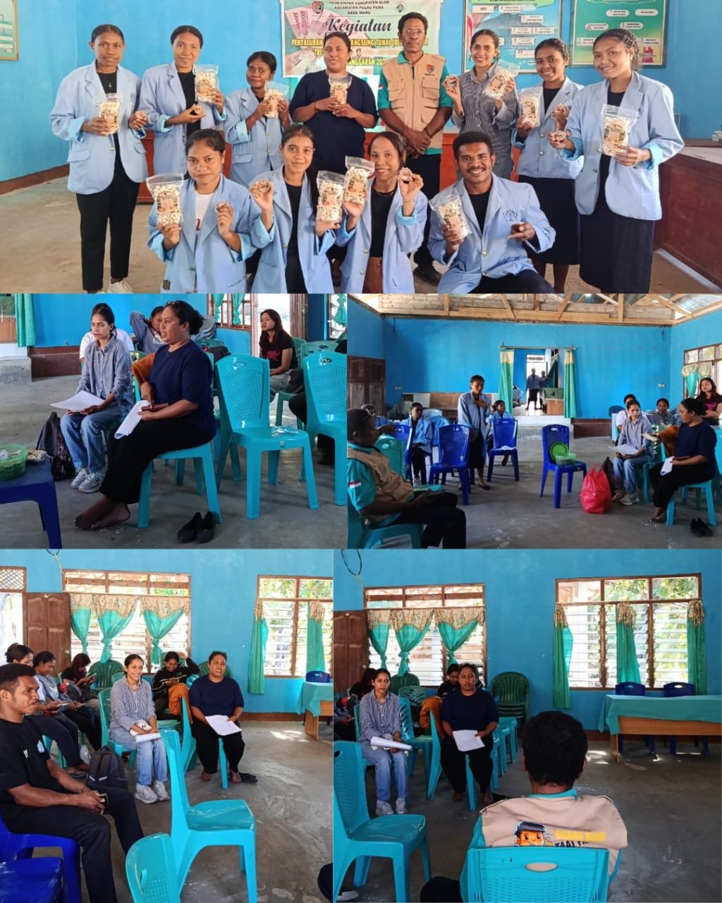 Kunjungan Monitoring dan Evaluasi (Monev) dalam Rangka Melihat Hasil Pembuatan Dua Produk Unggulan Desa Maru