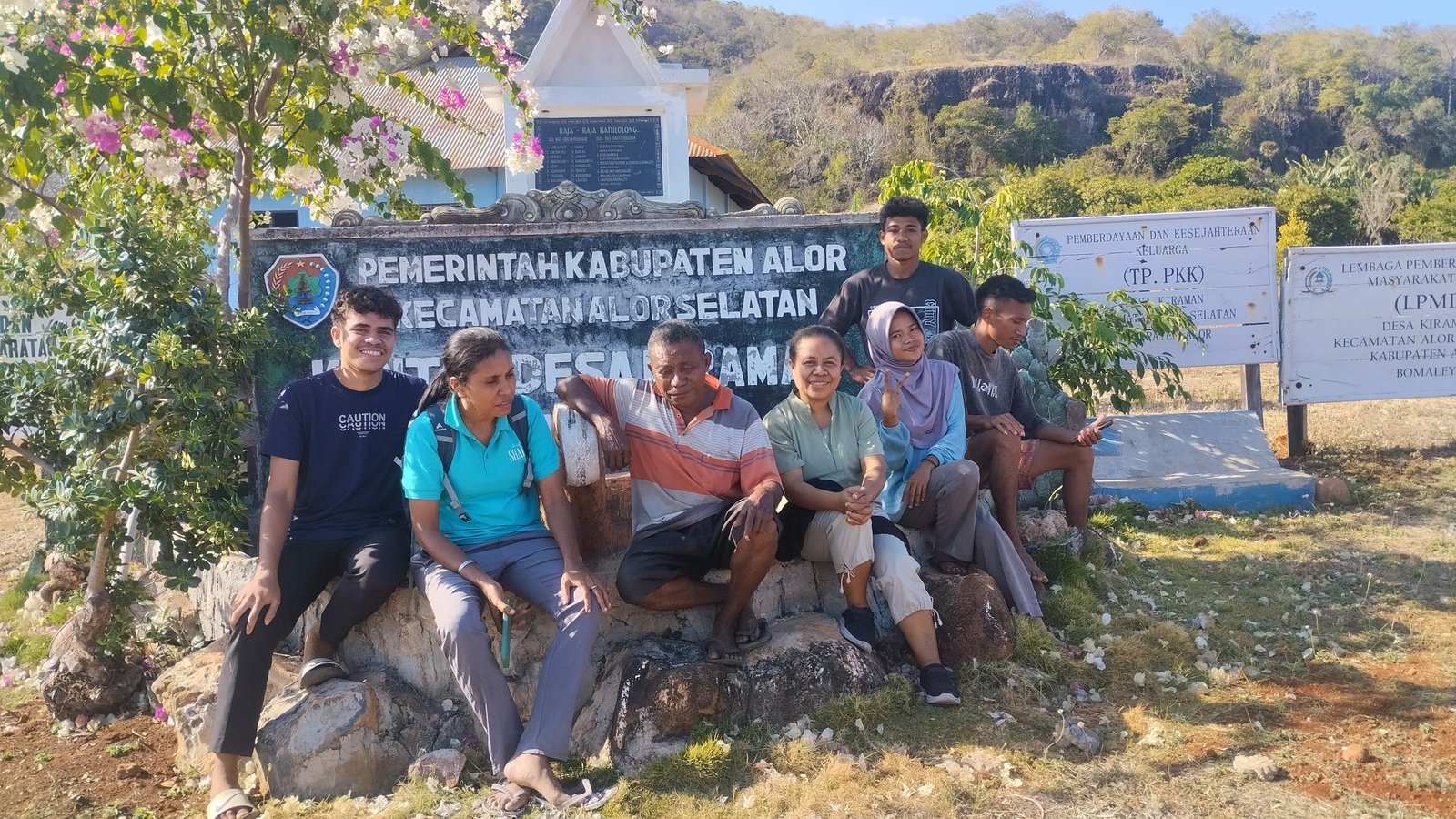 Kunjungan dari Tim Monev di Desa Kiraman