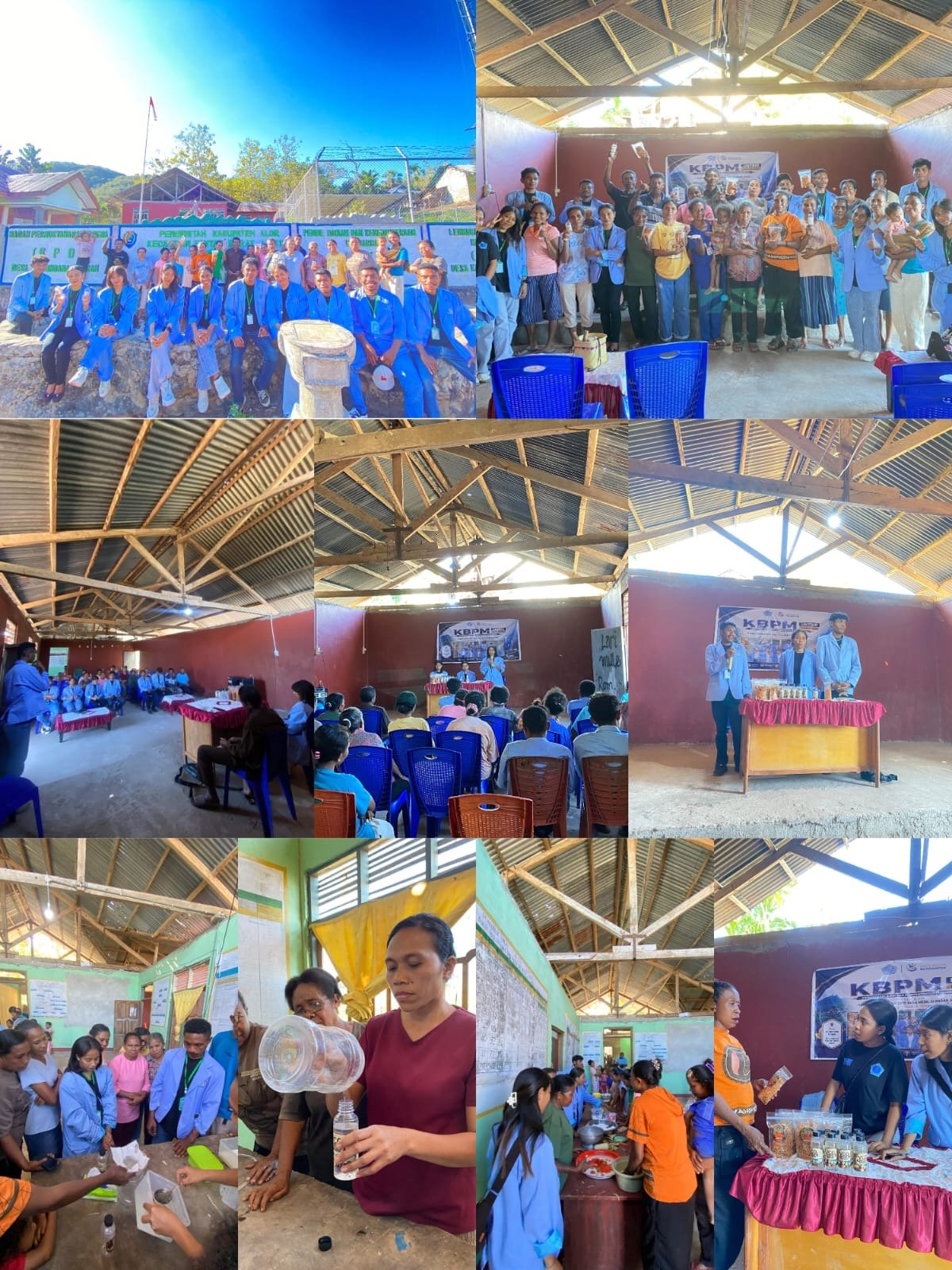 Mahasiswa KBPM UNTRIB Desa Kalondama Tengah Gelar Pemberdayaan Produk Unggulan Desa VCO dan Stik Papaya Kepada Masyarakat.