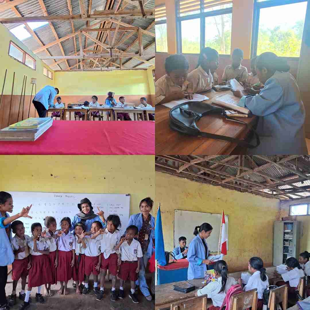 Mahasiswa KBPM melakukan kegiatan belajar mengajar di SD GMIT PADANGSUL
