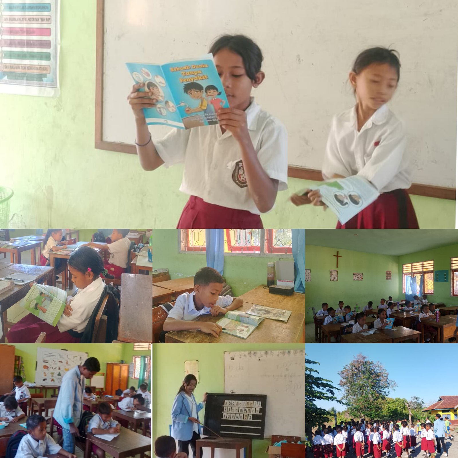 Mahasiswa KBPM Bagikan Buku Bacaan di SD GMIT KOKAR, Tingkatkan Minat Baca Siswa