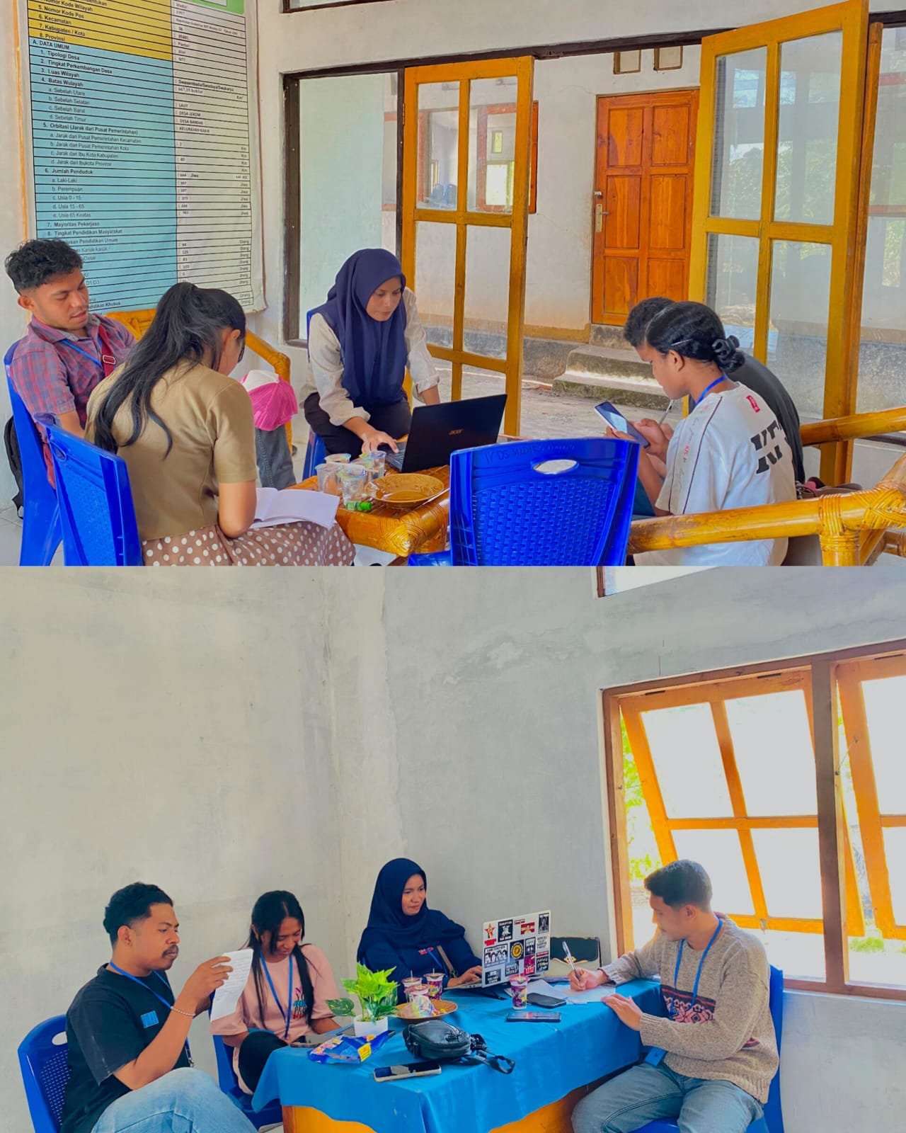 Mahasiswa KBPM Desa Madar Melaksanakan Verifikasi Data pada Hari Terakhir Pendataan