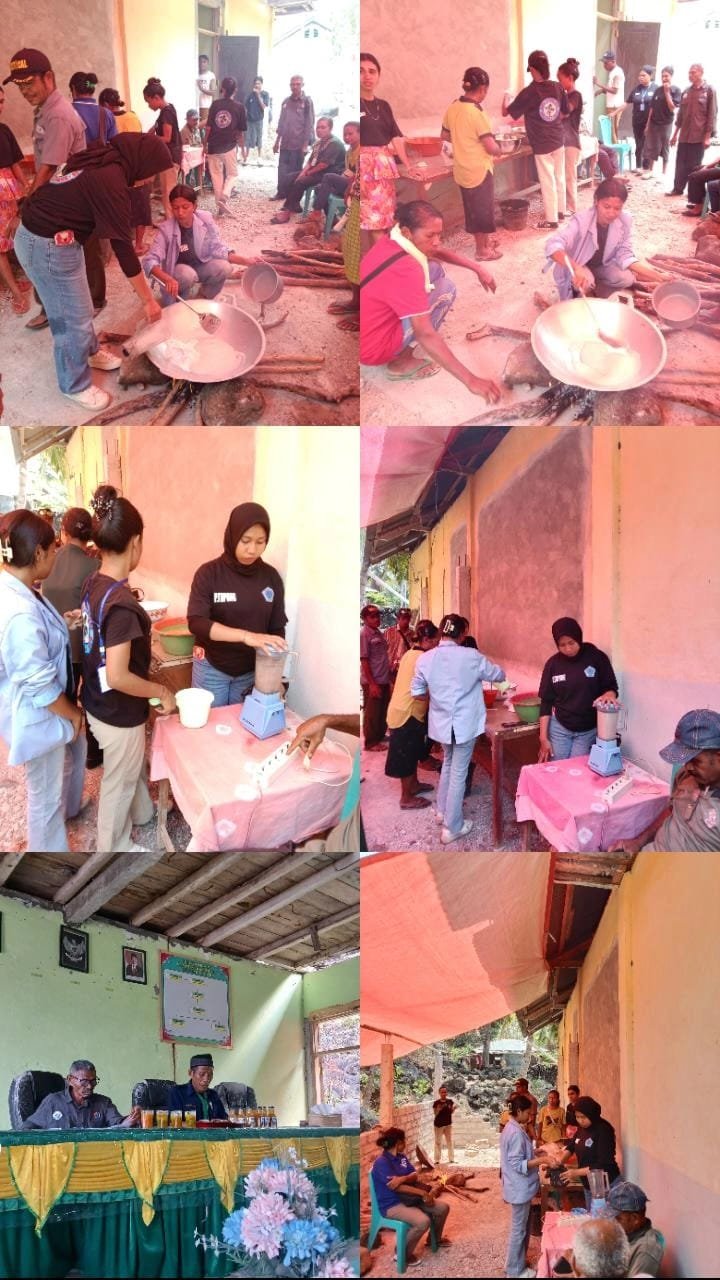 Mahasiswa KBPM untrib pura timur melakukan pelatihan produk bersama masyarakat Pura Timur