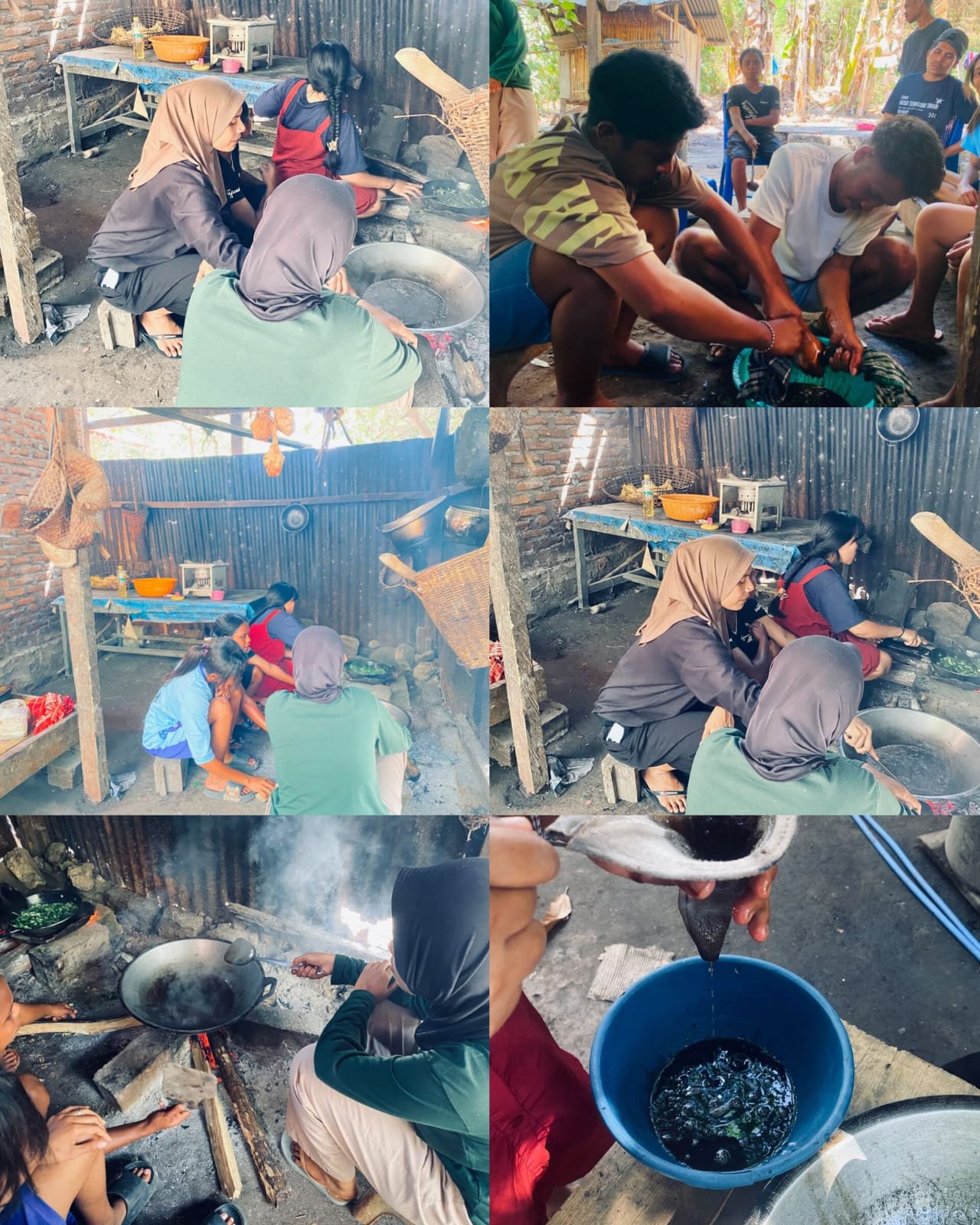 PEMBUATAN MINYAK KEMIRI BAKAR TAHAP KEDUA BERSAMA MAHASIWA KBPM DAN MASYARAKAT DESA MADAR