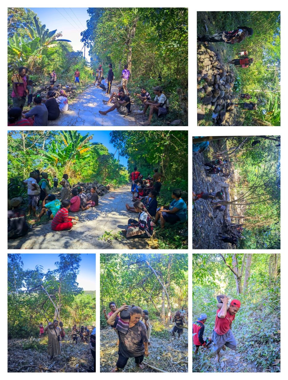 Pengumpulan & Angkat Batu untuk Pembangunan Menara Gereja Exlesia Watakika, Peserta KBPM Turut Menguatkan Langkah