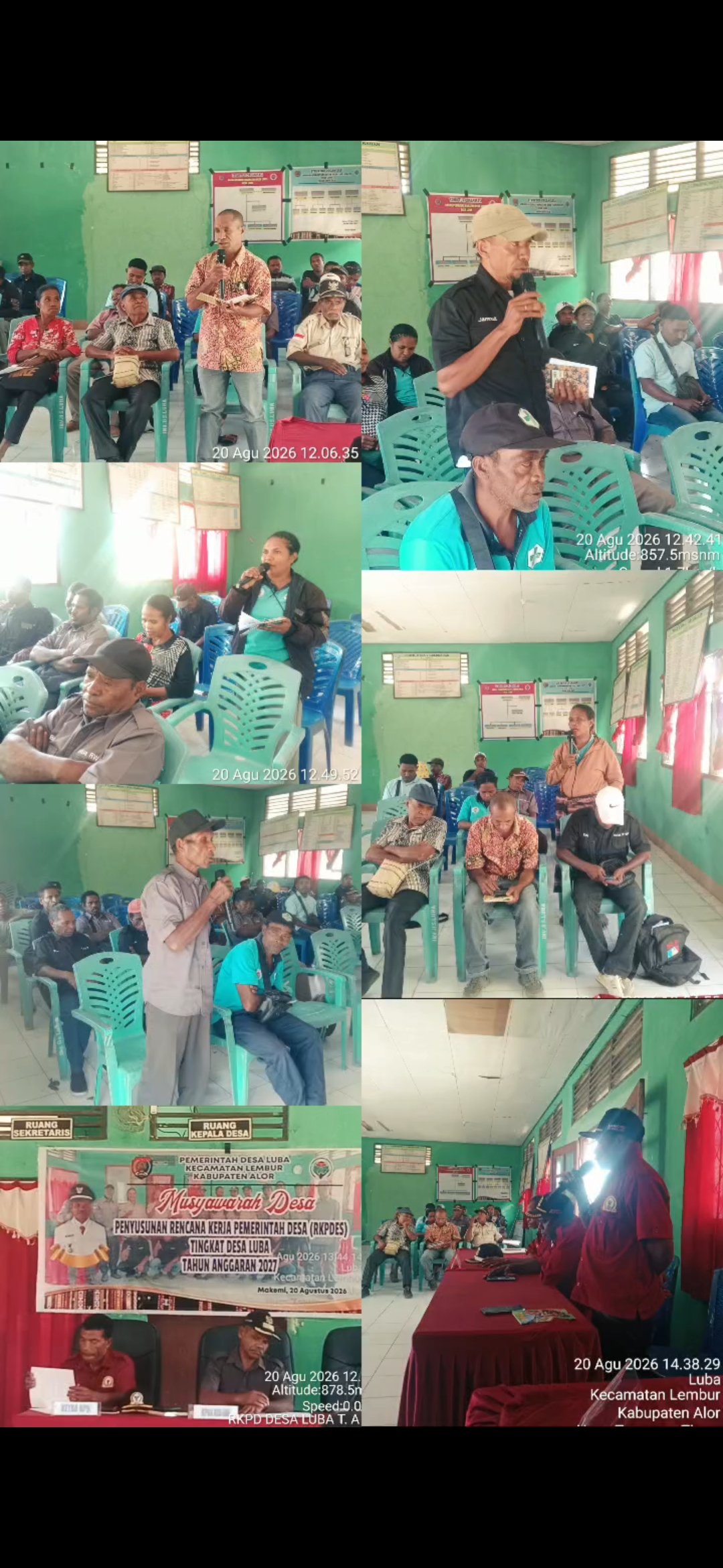 Mahasiswa KBPM UNTRIB Desa Luba Mengikuti Musyawarah Desa RKPDes Tahun Anggaran 2027